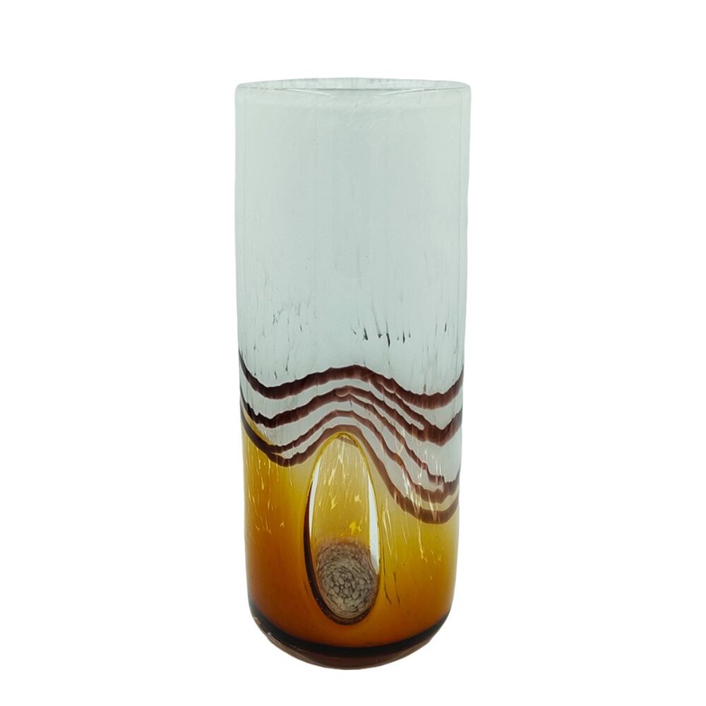 1970s Vase in Murano Glass By LineaArt. Made in Italy